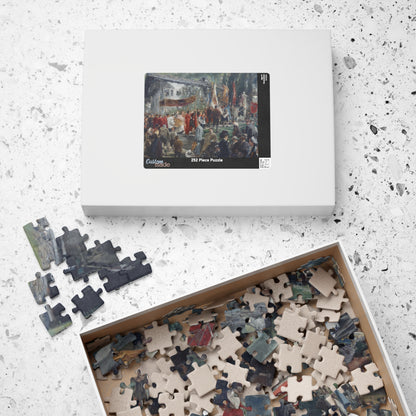 Procession in Hofgastein Puzzle | Adolph von Menzel - - 252 pcs (Horizontal) - 