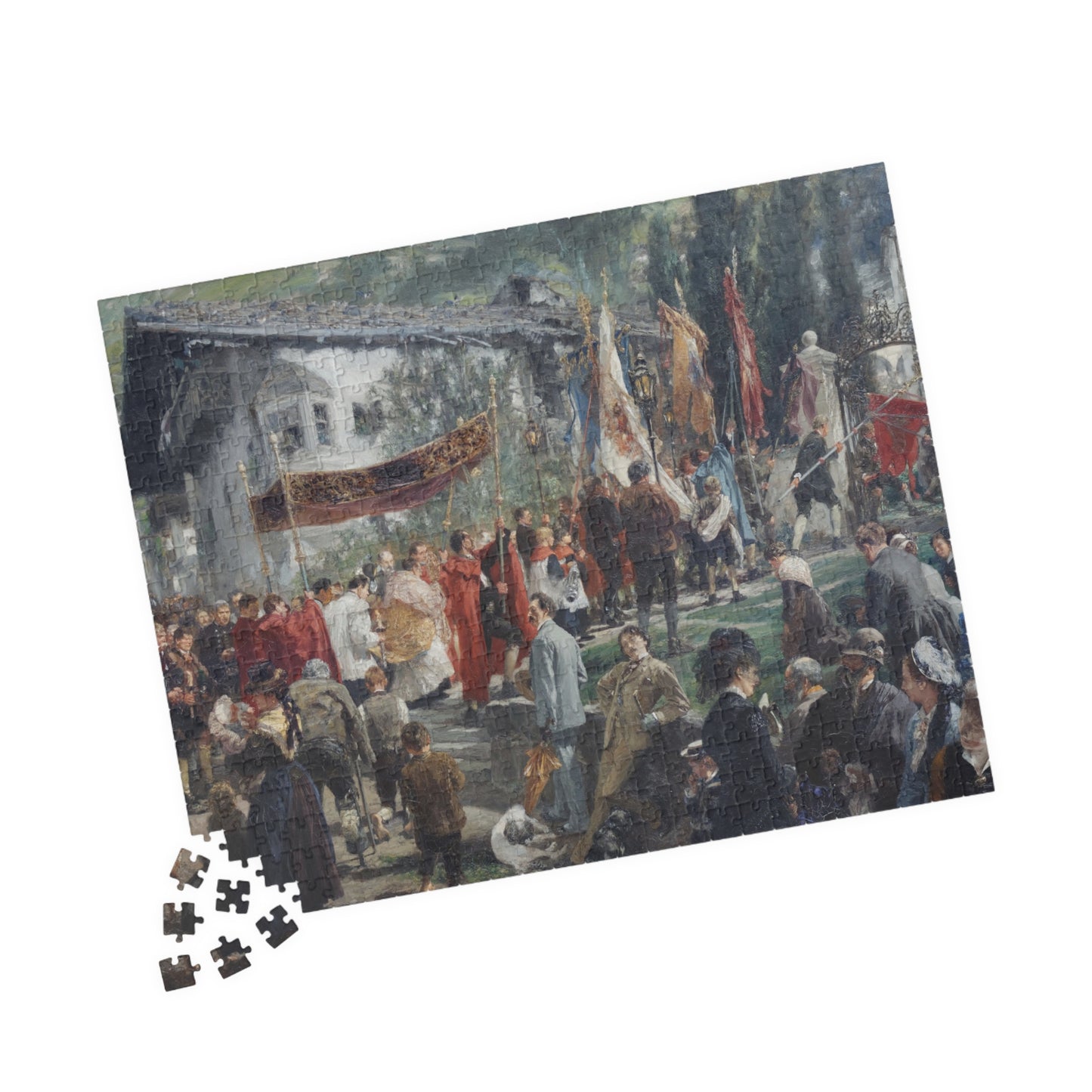 Procession in Hofgastein Puzzle | Adolph von Menzel - - 252 pcs (Horizontal) - 