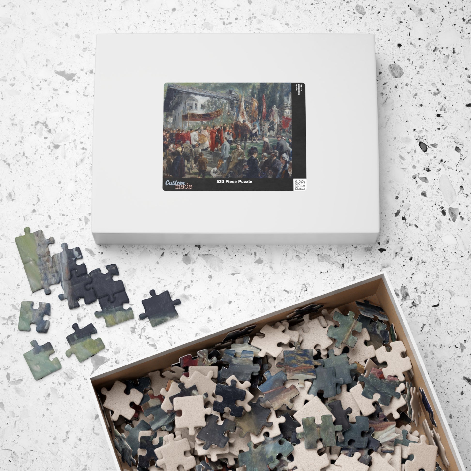 Procession in Hofgastein Puzzle | Adolph von Menzel - - 252 pcs (Horizontal) - 