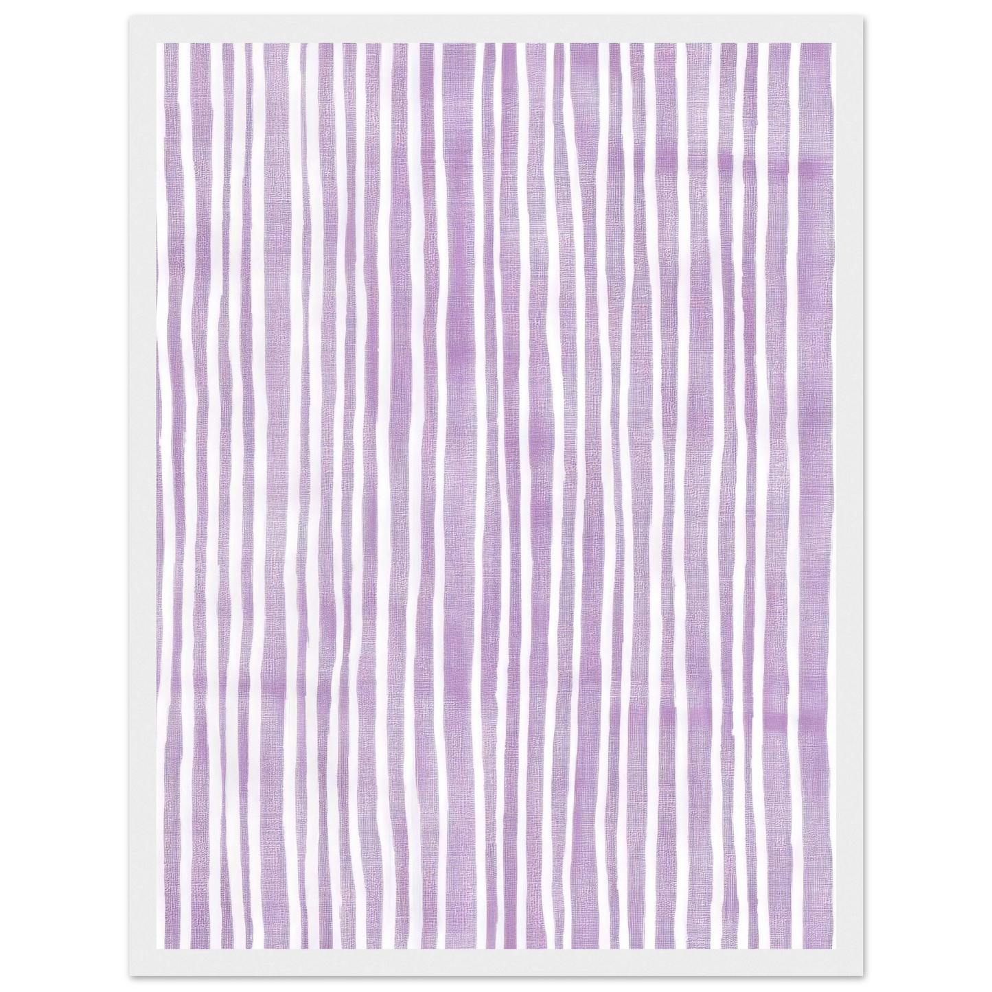 Purple Stripes - Framed Poster - 30x40 cm / 12x16″ - Black frame