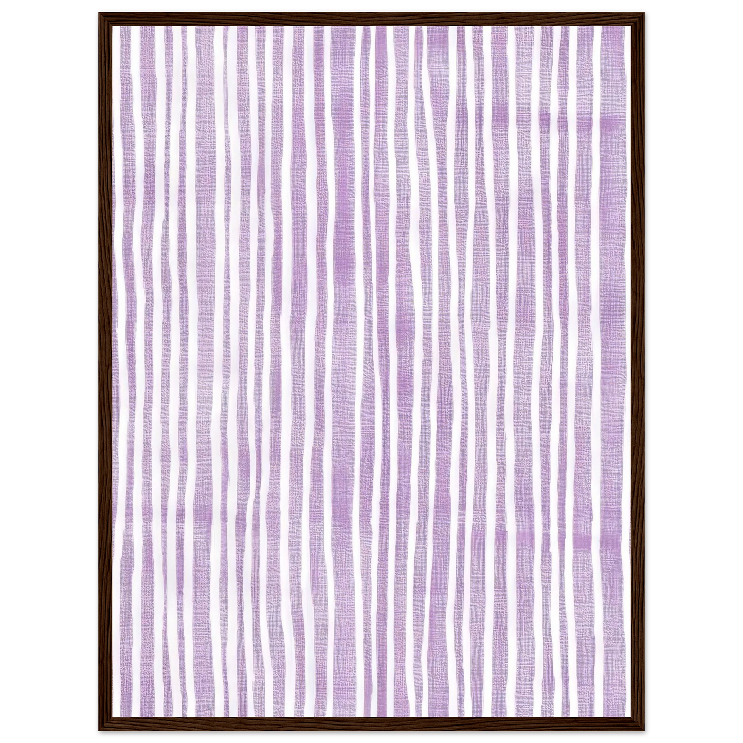 Purple Stripes - Framed Poster - 30x40 cm / 12x16″ - Black frame