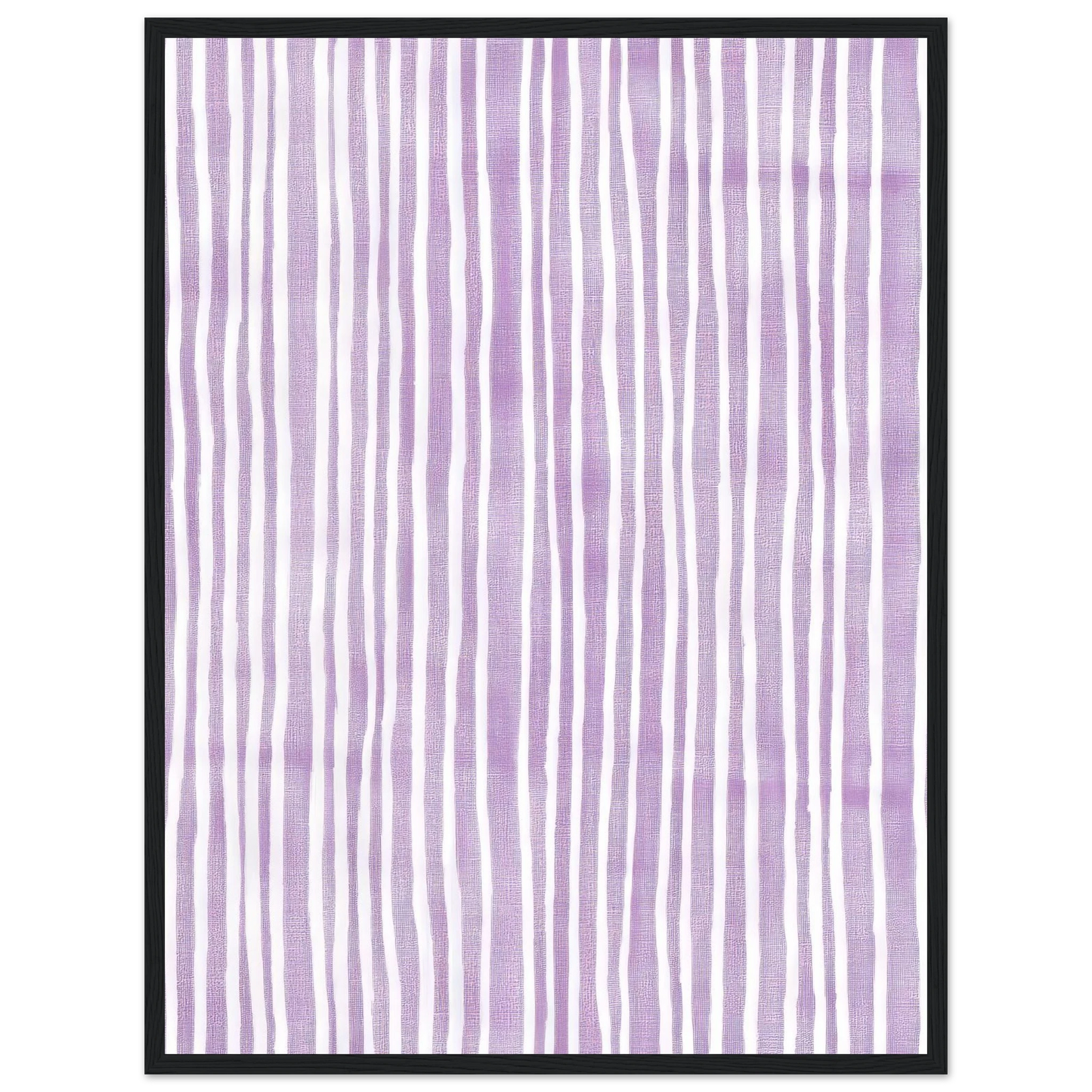 Purple Stripes - Framed Poster - 30x40 cm / 12x16″ - Black frame