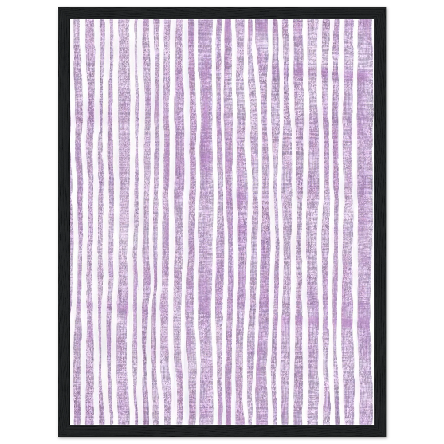 Purple Stripes - Framed Poster - 30x40 cm / 12x16″ - Black frame