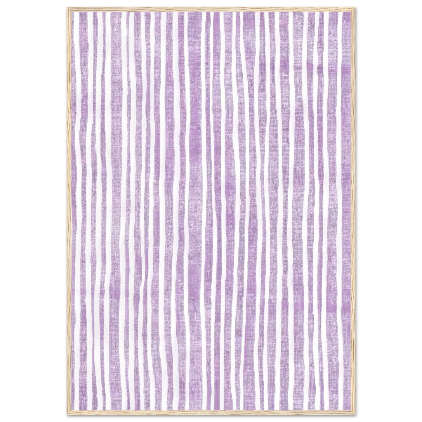 Purple Stripes - Framed Poster - 30x40 cm / 12x16″ - Black frame