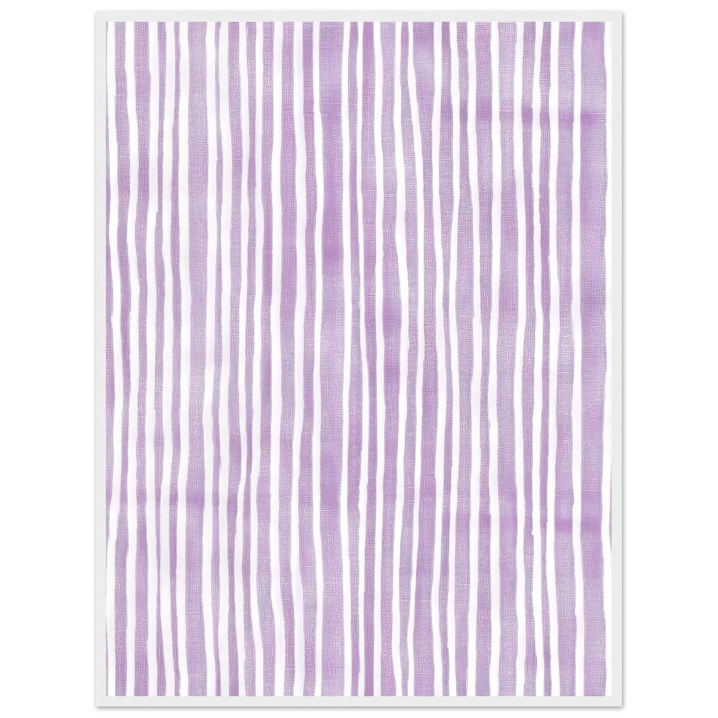 Purple Stripes - Framed Poster - 30x40 cm / 12x16″ - Black frame