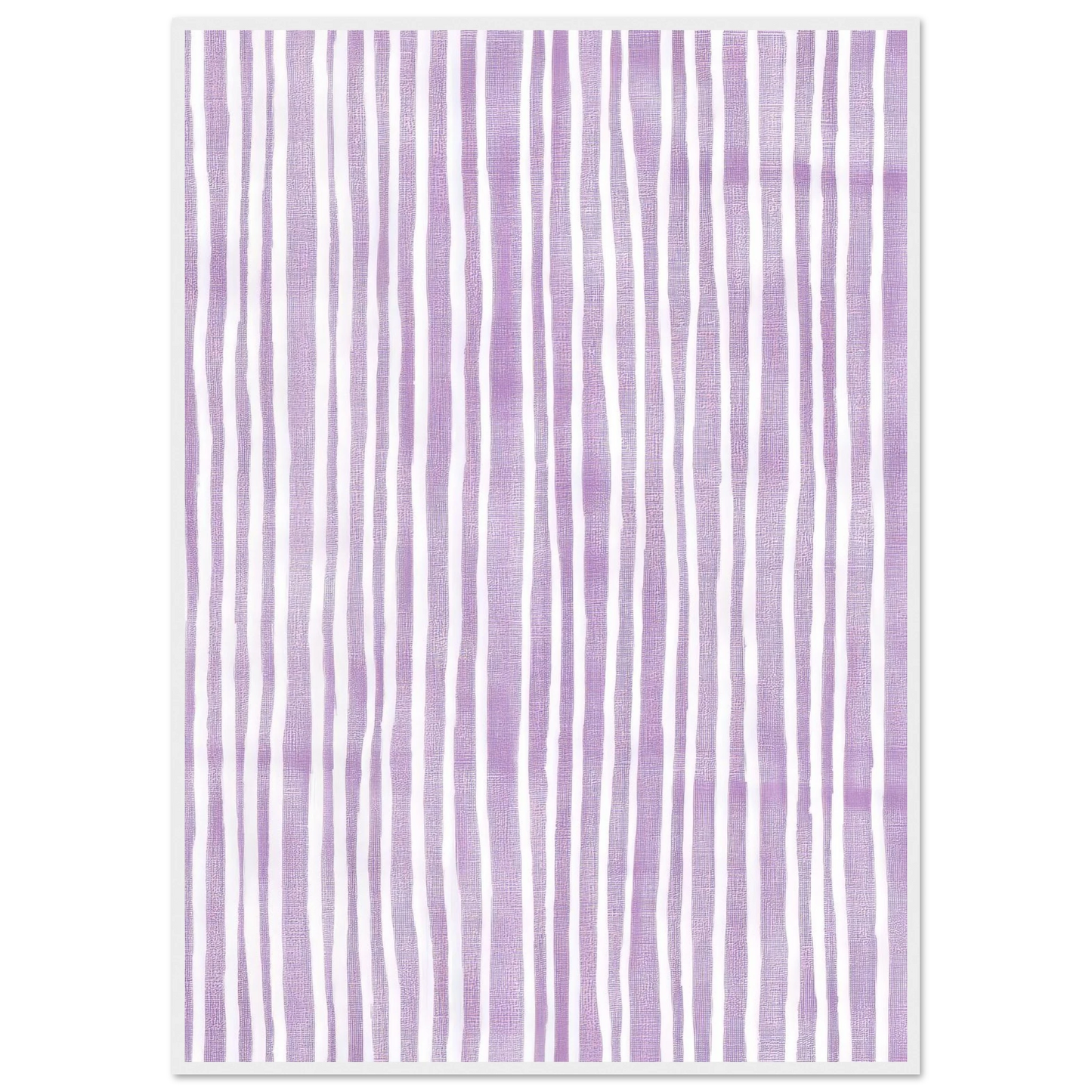 Purple Stripes - Framed Poster - 30x40 cm / 12x16″ - Black frame