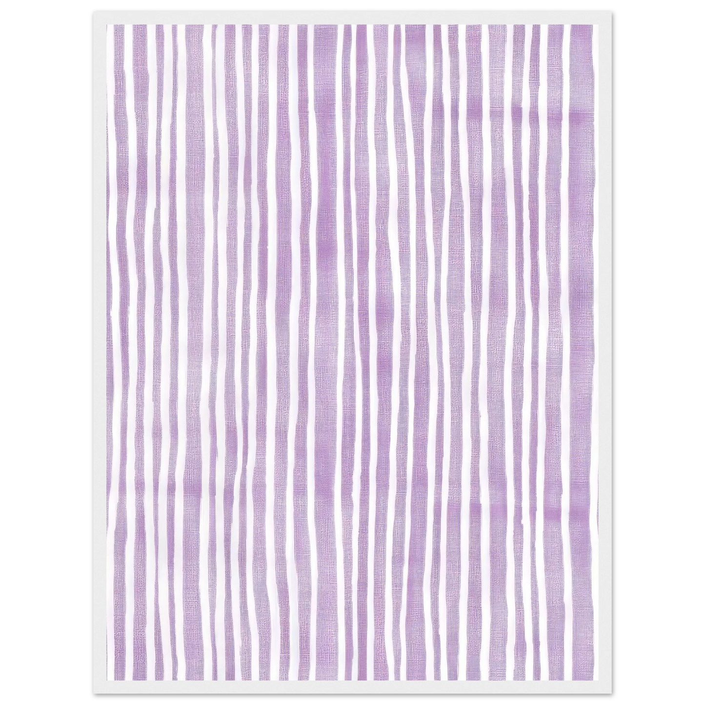 Purple Stripes - Framed Poster - 30x40 cm / 12x16″ - Black frame