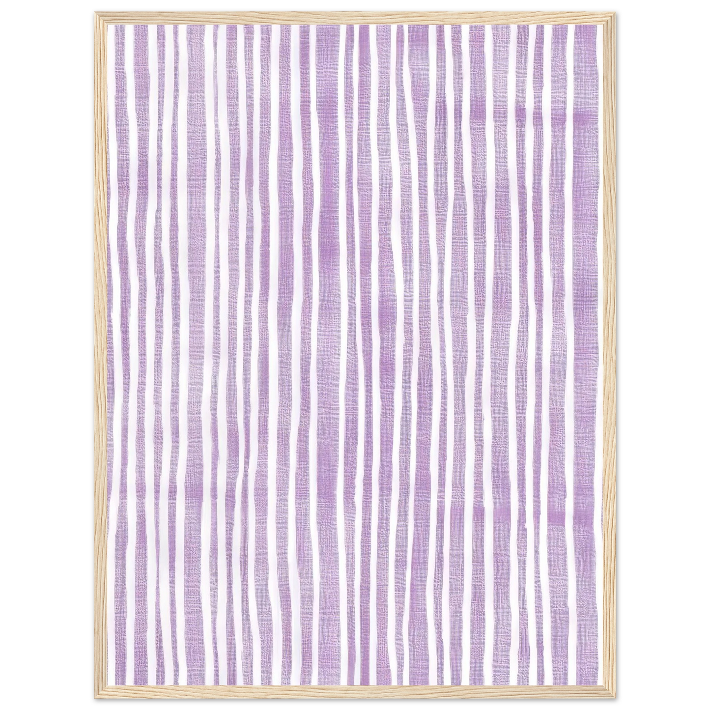 Purple Stripes - Framed Poster - 30x40 cm / 12x16″ - Black frame