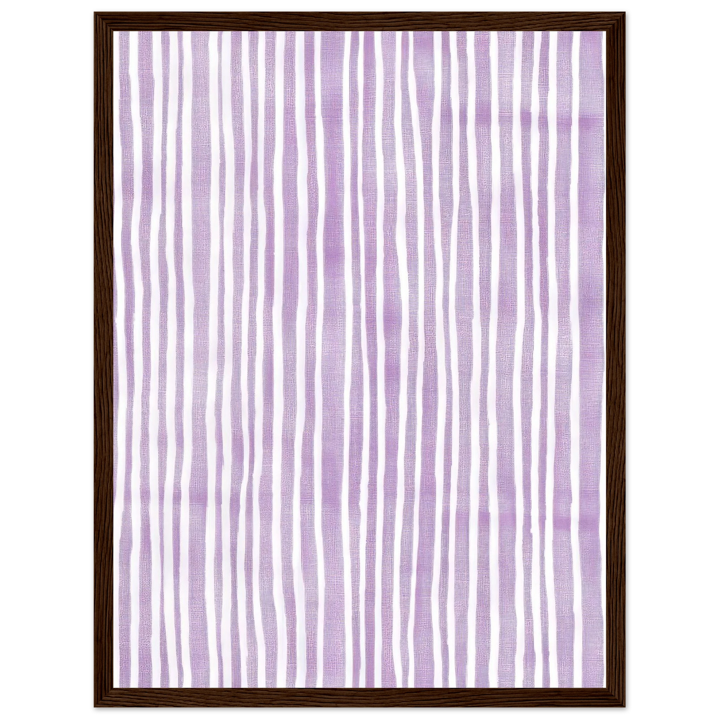 Purple Stripes - Framed Poster - 30x40 cm / 12x16″ - Black frame