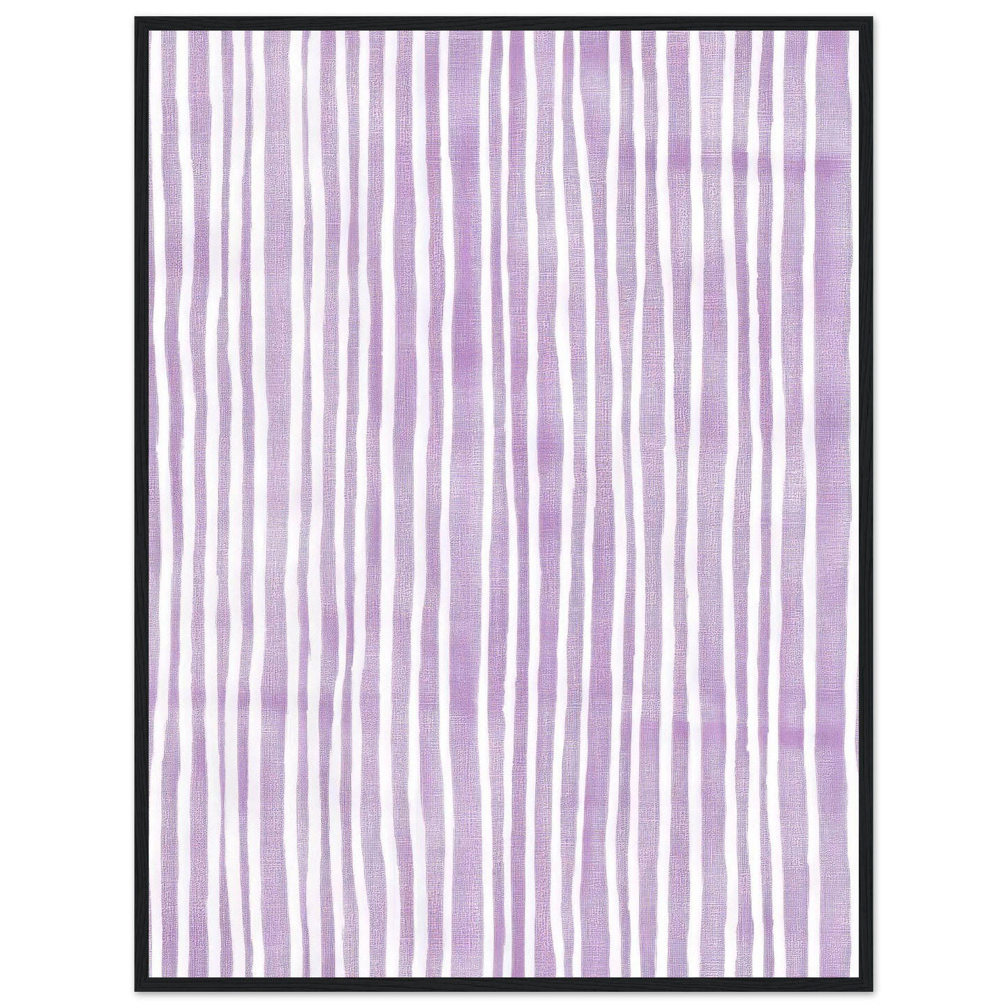 Purple Stripes - Framed Poster - 30x40 cm / 12x16″ - Black frame