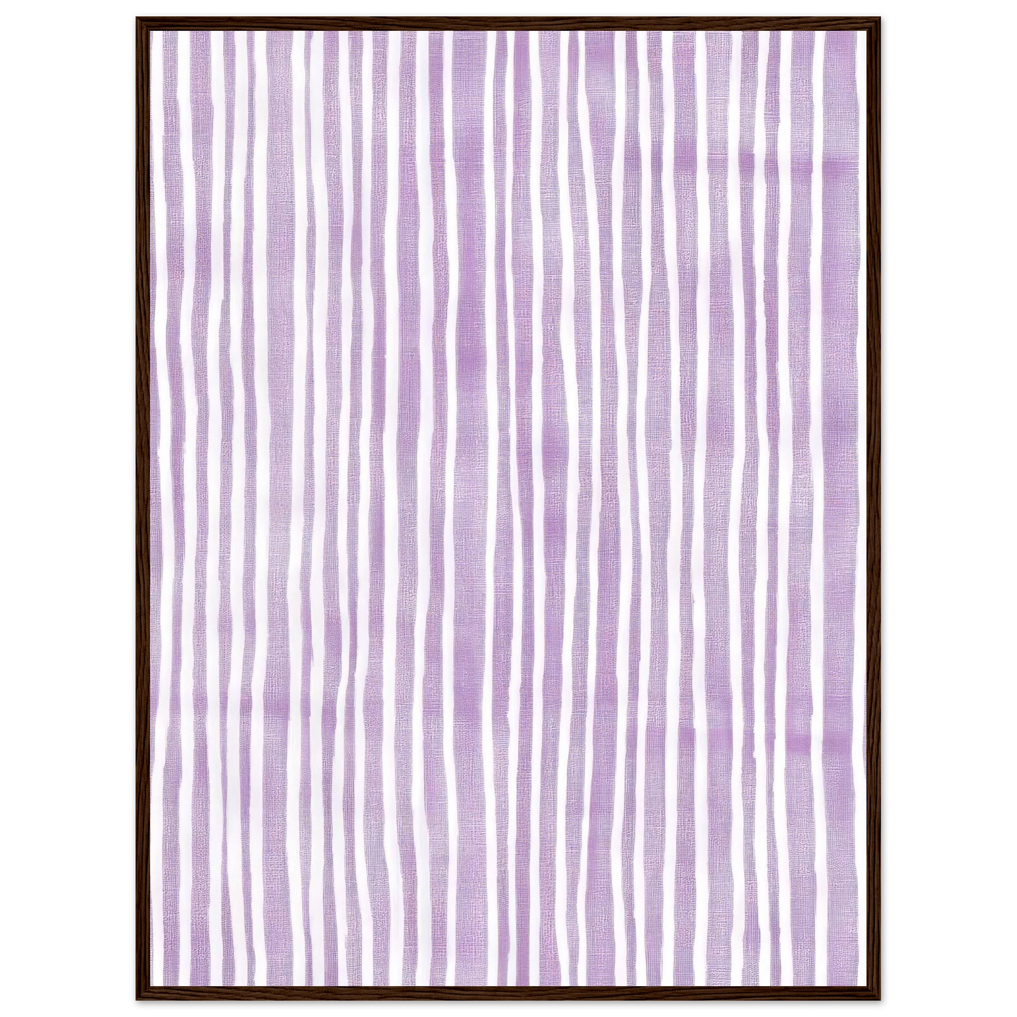 Purple Stripes - Framed Poster - 30x40 cm / 12x16″ - Black frame