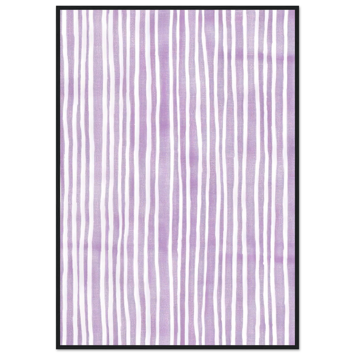 Purple Stripes - Framed Poster - 30x40 cm / 12x16″ - Black frame