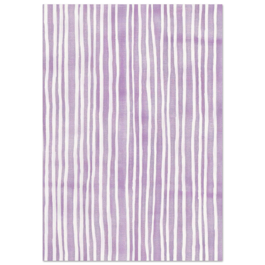Purple Stripes - Framed Poster - 30x40 cm / 12x16″ - Black frame