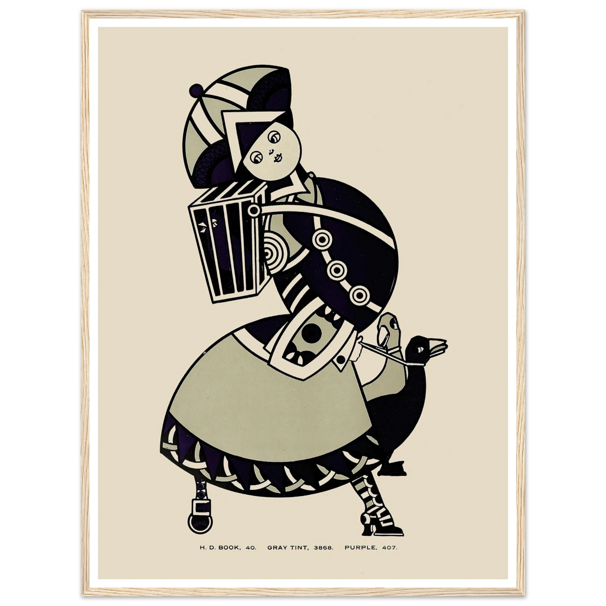Queen City Ink, Ad. 15 (1890-1913) Art Print | Augustus Jansson - Framed Poster - 30x40 cm / 12x16″ - Black frame