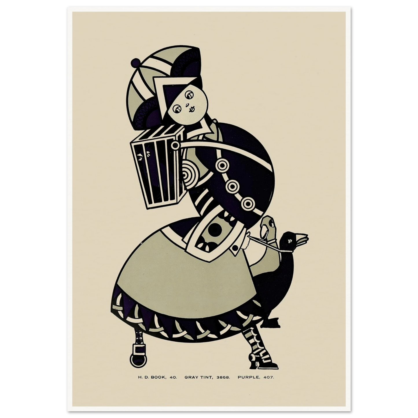 Queen City Ink, Ad. 15 (1890-1913) Art Print | Augustus Jansson - Framed Poster - 30x40 cm / 12x16″ - Black frame