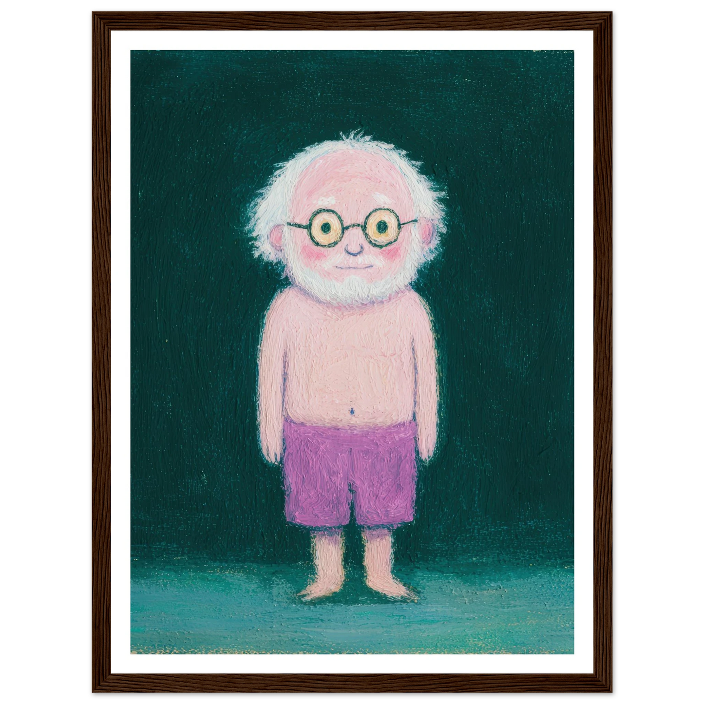 Quiet Observer - Framed Poster - 30x40 cm / 12x16″ - Black frame