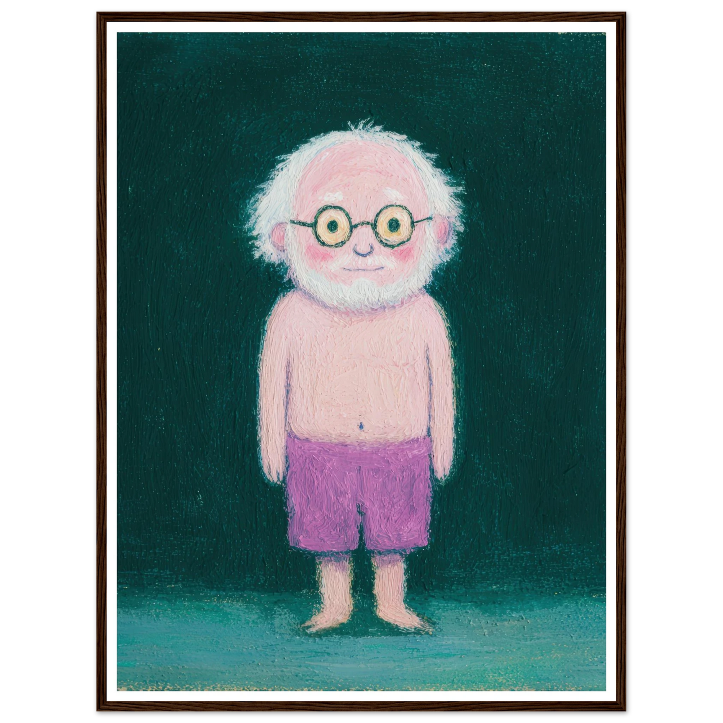 Quiet Observer - Framed Poster - 30x40 cm / 12x16″ - Black frame