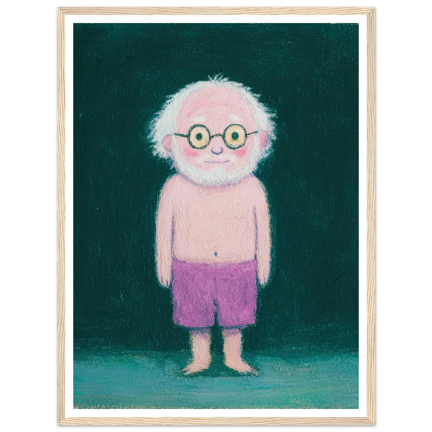 Quiet Observer - Framed Poster - 30x40 cm / 12x16″ - Black frame