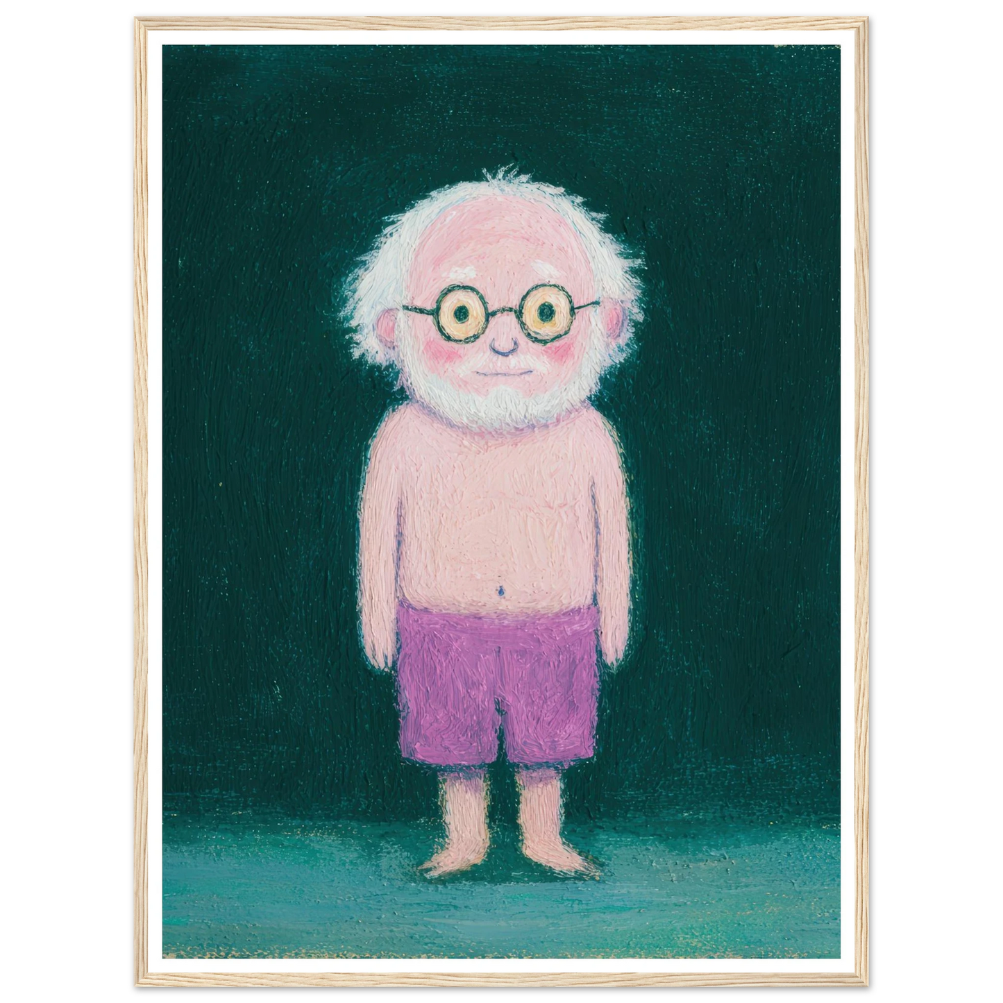 Quiet Observer - Framed Poster - 30x40 cm / 12x16″ - Black frame