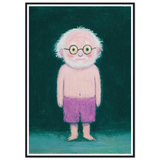 Quiet Observer - Framed Poster - 30x40 cm / 12x16″ - Black frame