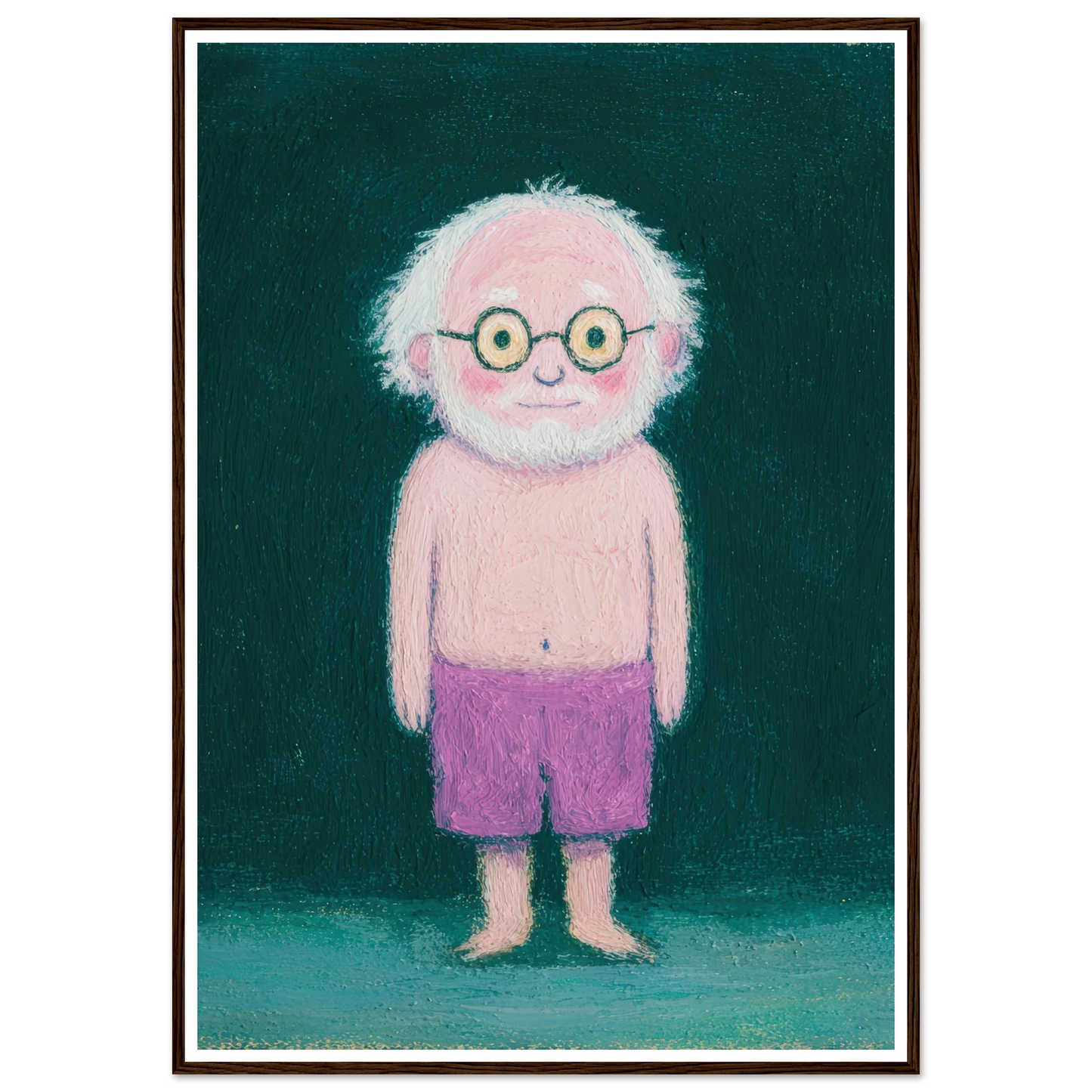 Quiet Observer - Framed Poster - 30x40 cm / 12x16″ - Black frame