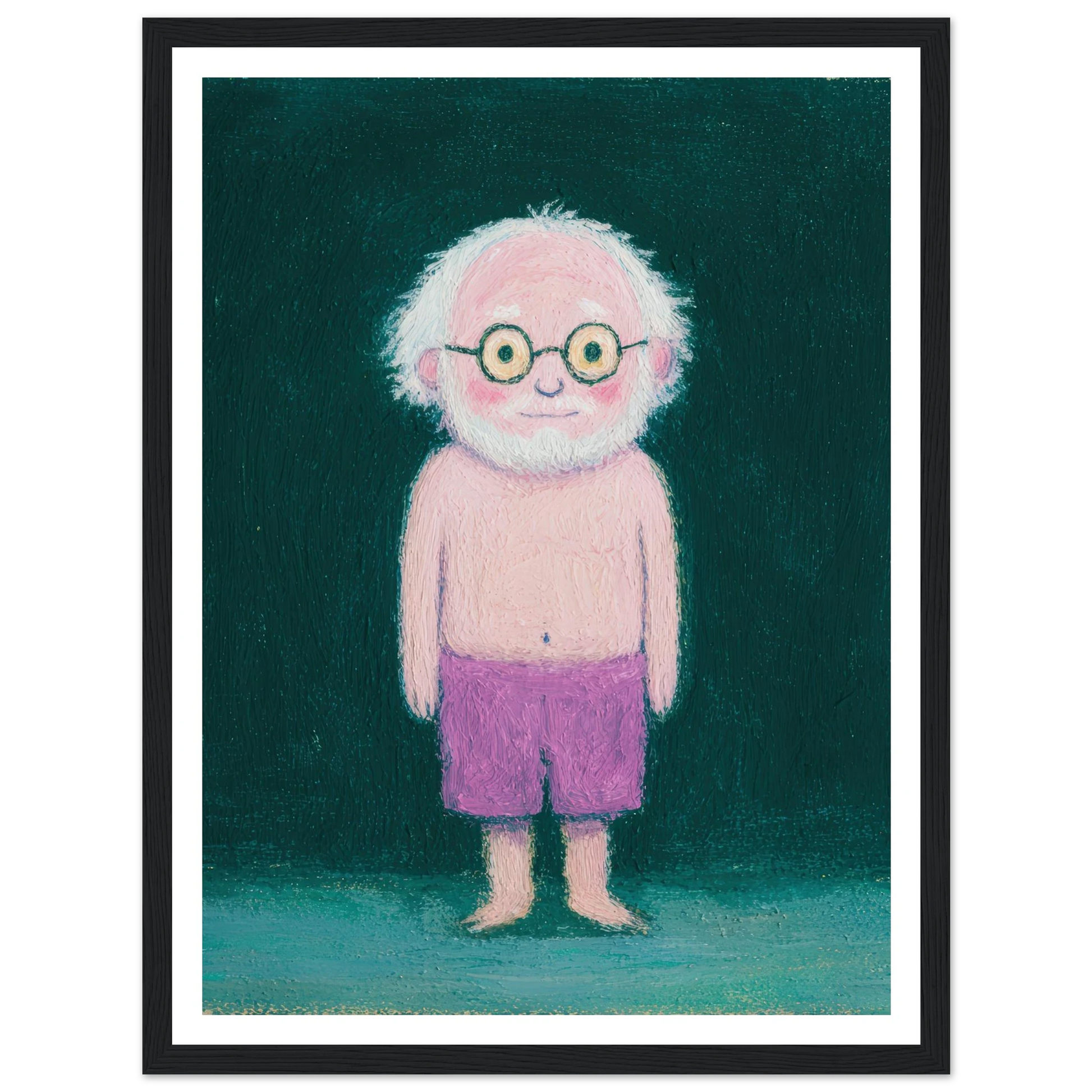 Quiet Observer - Framed Poster - 30x40 cm / 12x16″ - Black frame