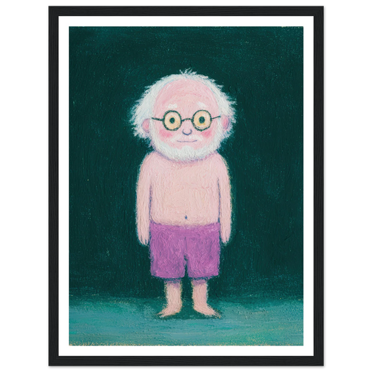 Quiet Observer - Framed Poster - 30x40 cm / 12x16″ - Black frame