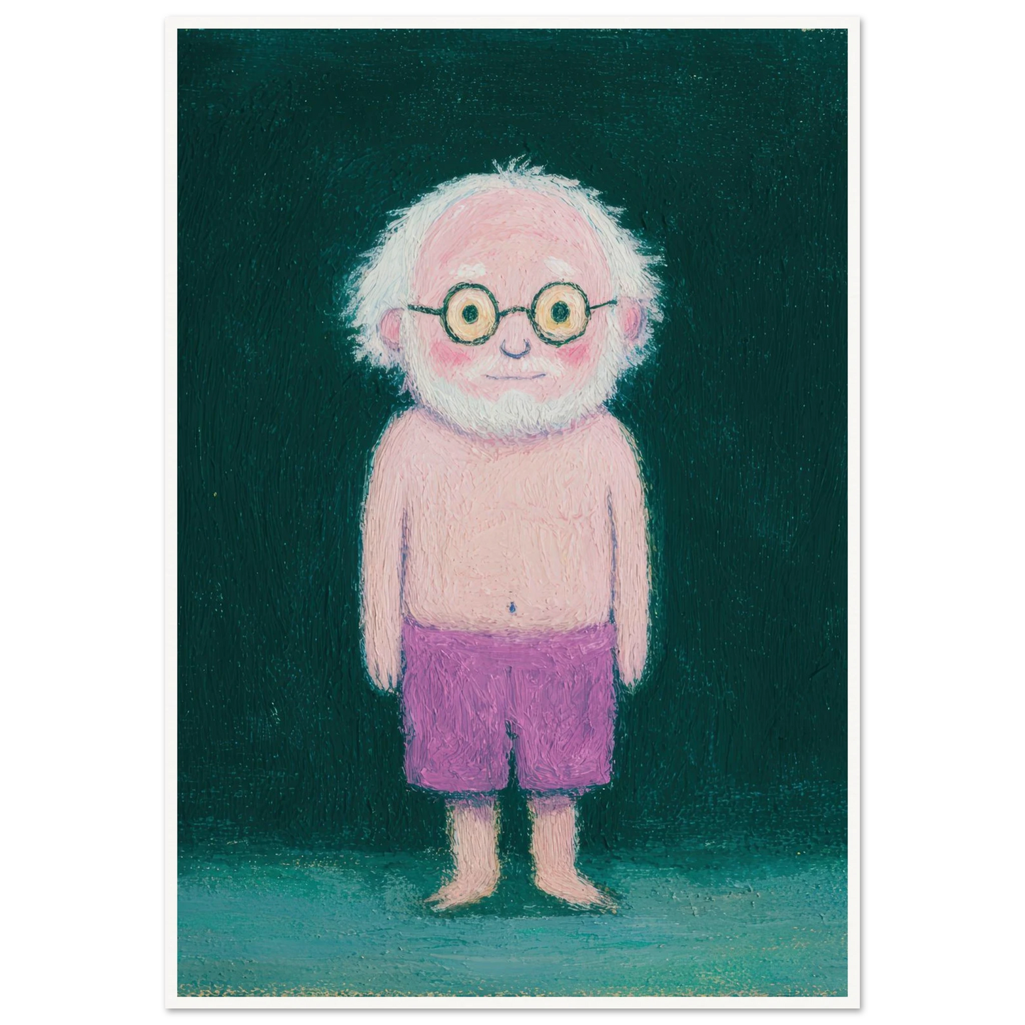 Quiet Observer - Framed Poster - 30x40 cm / 12x16″ - Black frame