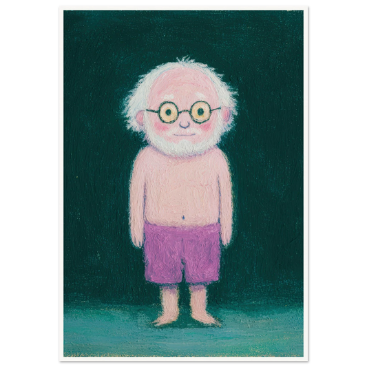 Quiet Observer - Framed Poster - 30x40 cm / 12x16″ - Black frame