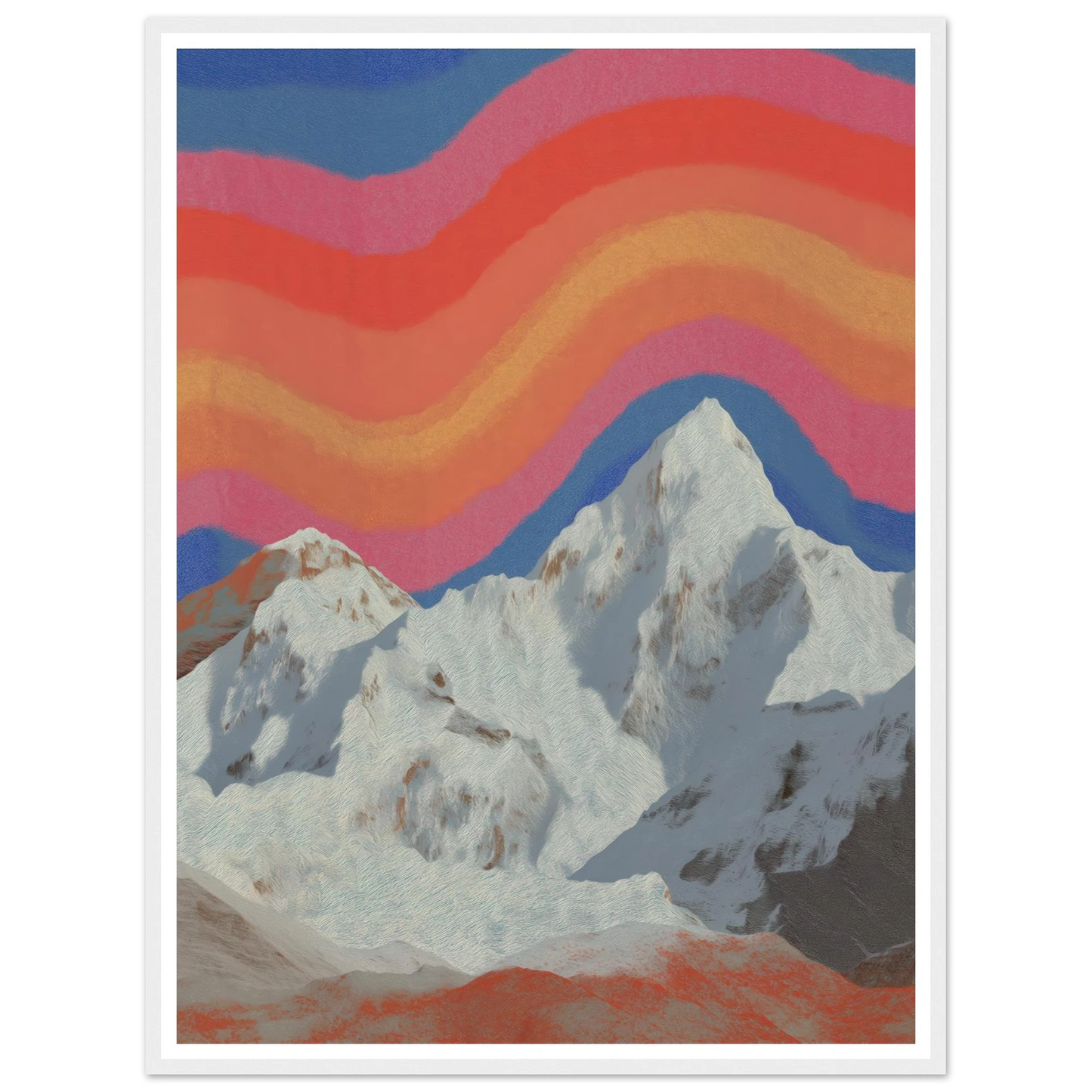 Rainbow Signal - Framed Poster - 30x40 cm / 12x16″ - Black frame