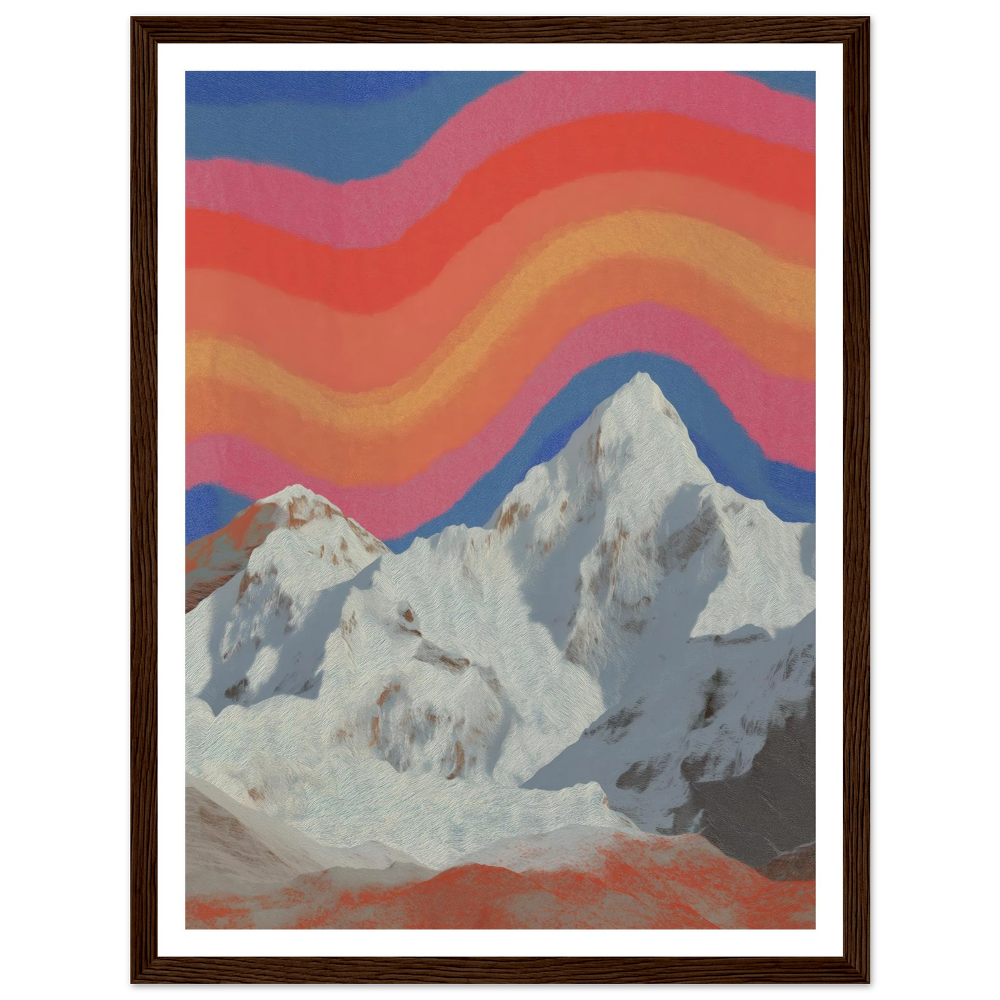 Rainbow Signal - Framed Poster - 30x40 cm / 12x16″ - Black frame