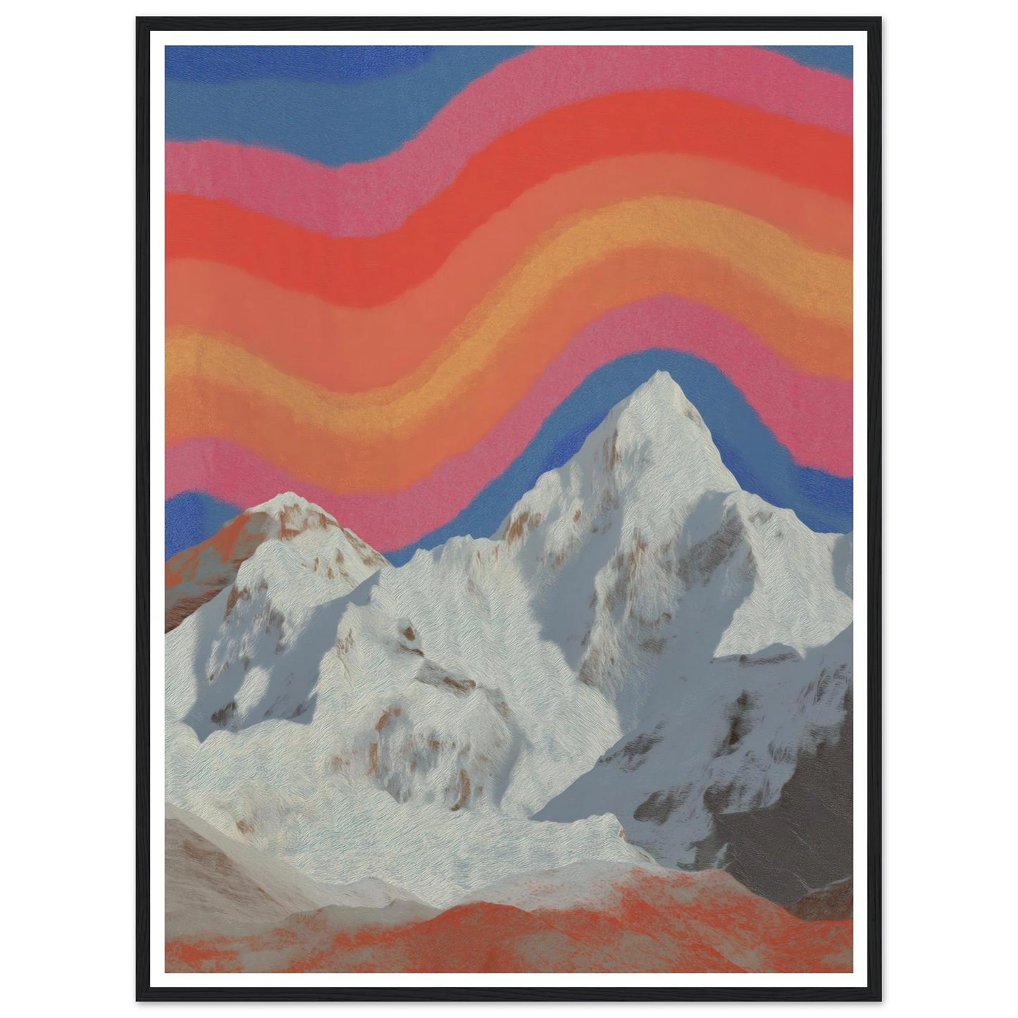 Rainbow Signal - Framed Poster - 30x40 cm / 12x16″ - Black frame