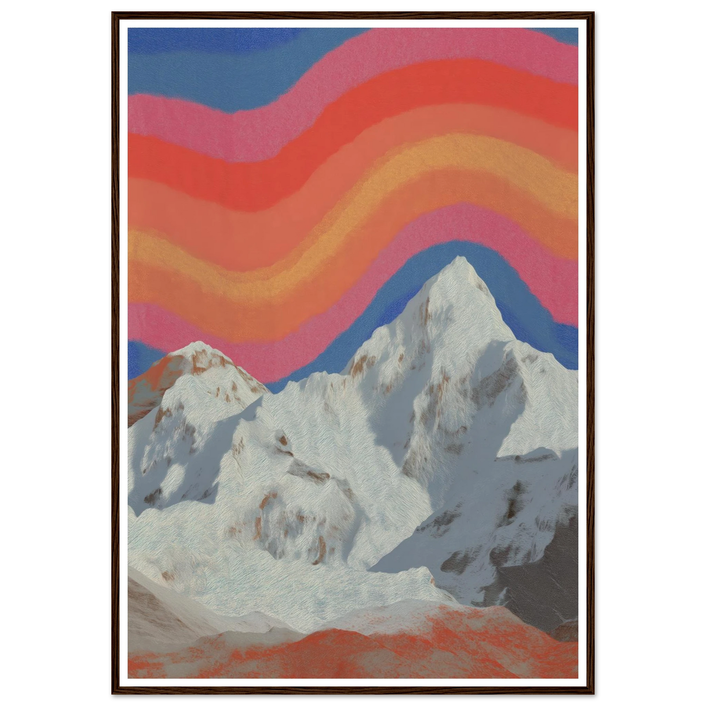 Rainbow Signal - Framed Poster - 30x40 cm / 12x16″ - Black frame