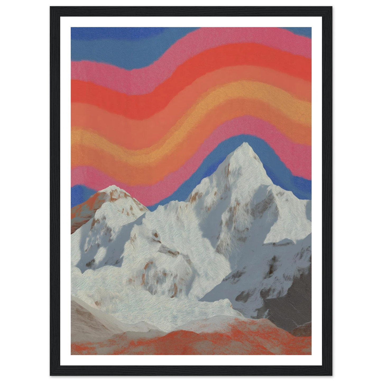 Rainbow Signal - Framed Poster - 30x40 cm / 12x16″ - Black frame