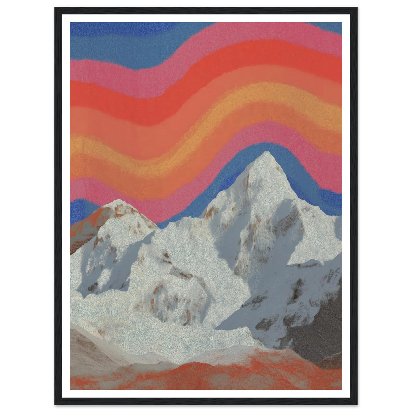 Rainbow Signal - Framed Poster - 30x40 cm / 12x16″ - Black frame