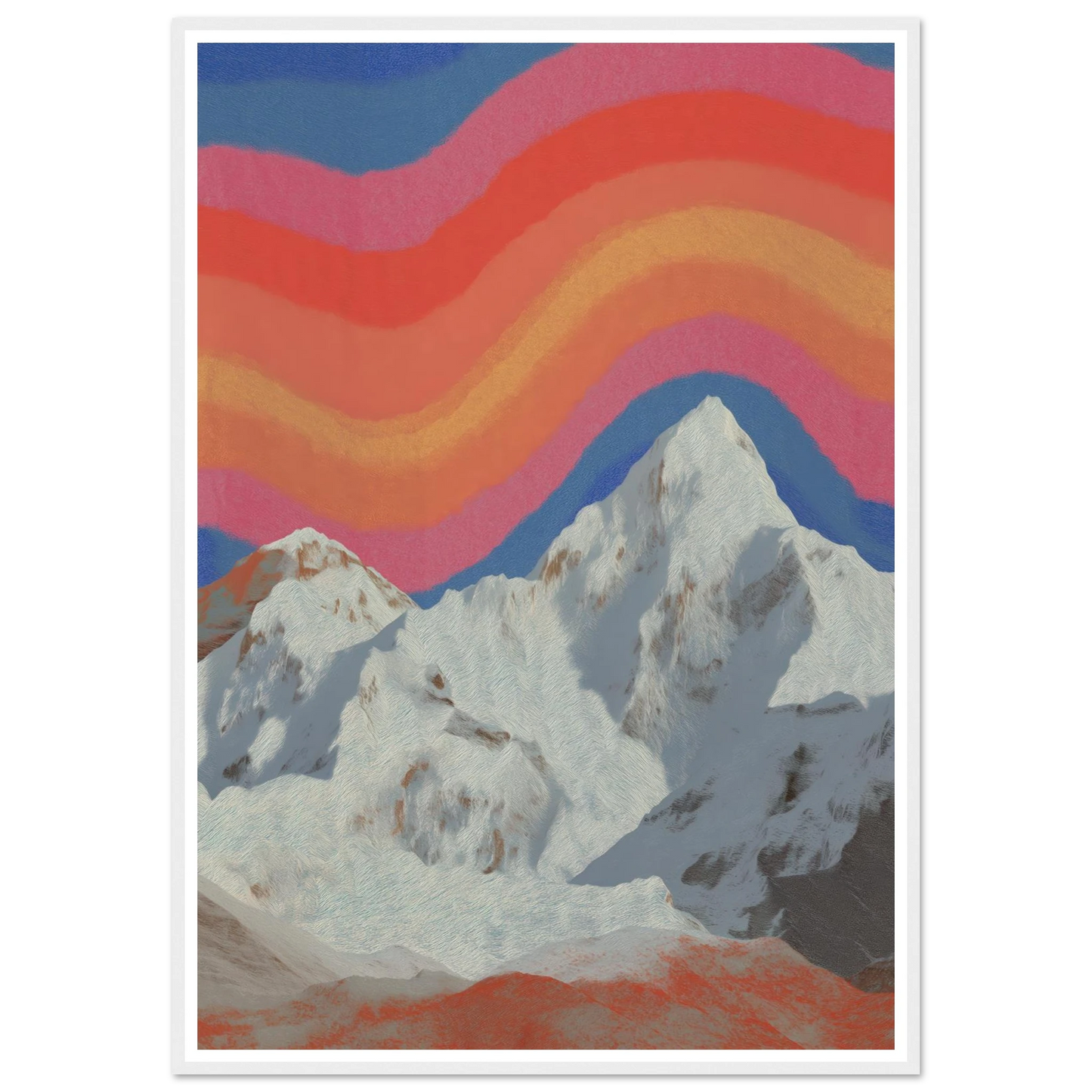 Rainbow Signal - Framed Poster - 30x40 cm / 12x16″ - Black frame