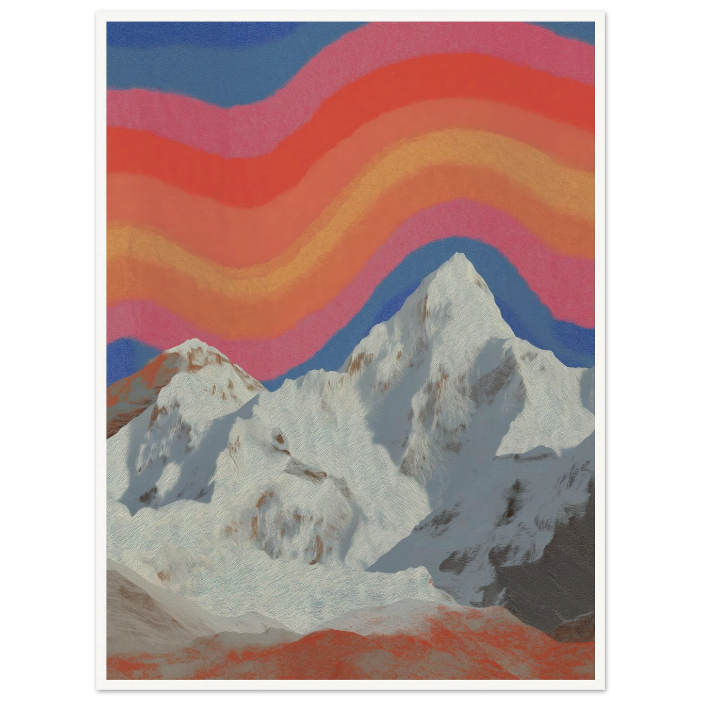 Rainbow Signal - Framed Poster - 30x40 cm / 12x16″ - Black frame