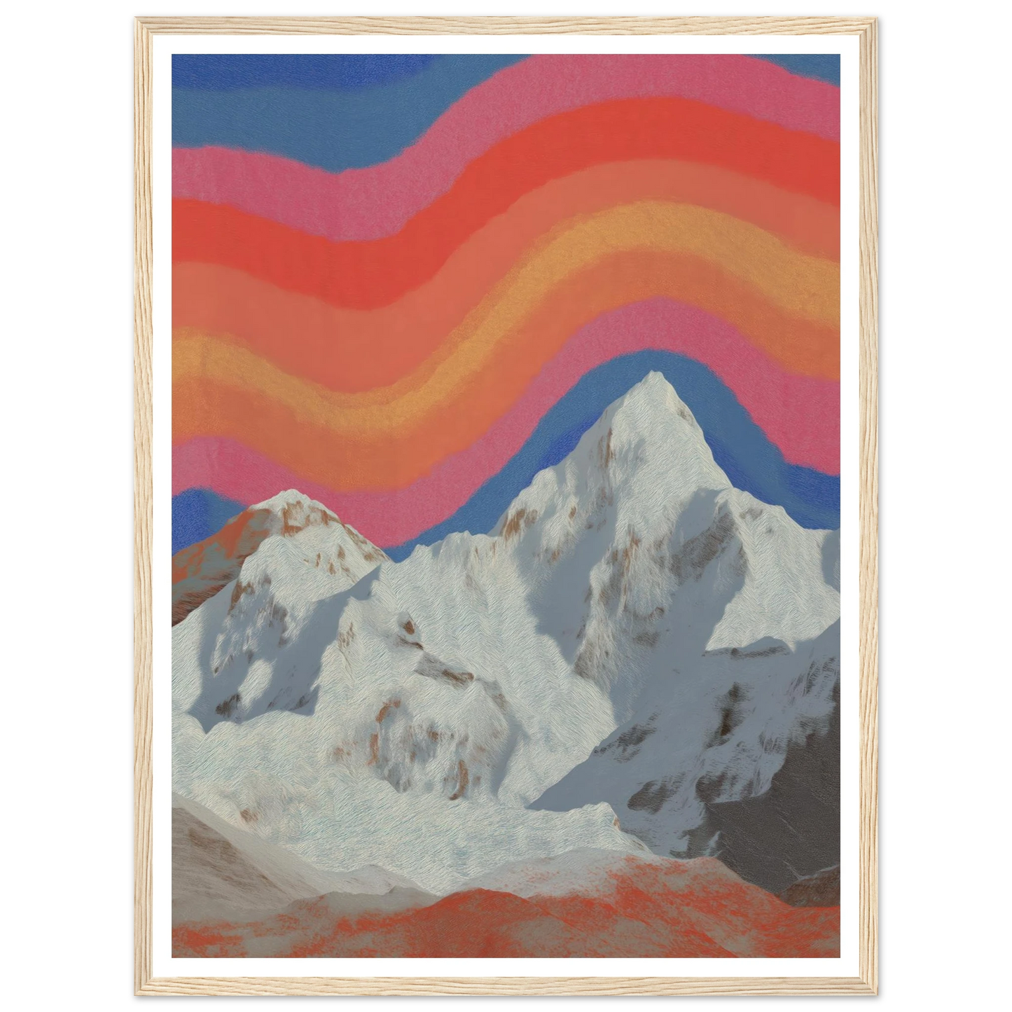 Rainbow Signal - Framed Poster - 30x40 cm / 12x16″ - Black frame