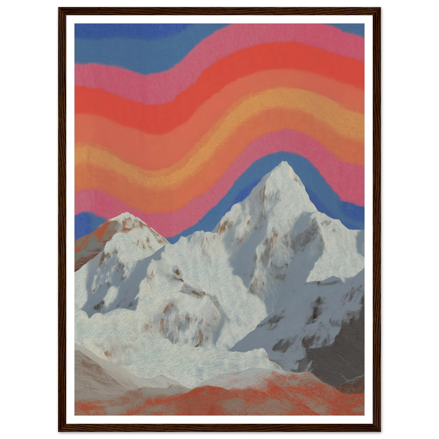 Rainbow Signal - Framed Poster - 30x40 cm / 12x16″ - Black frame