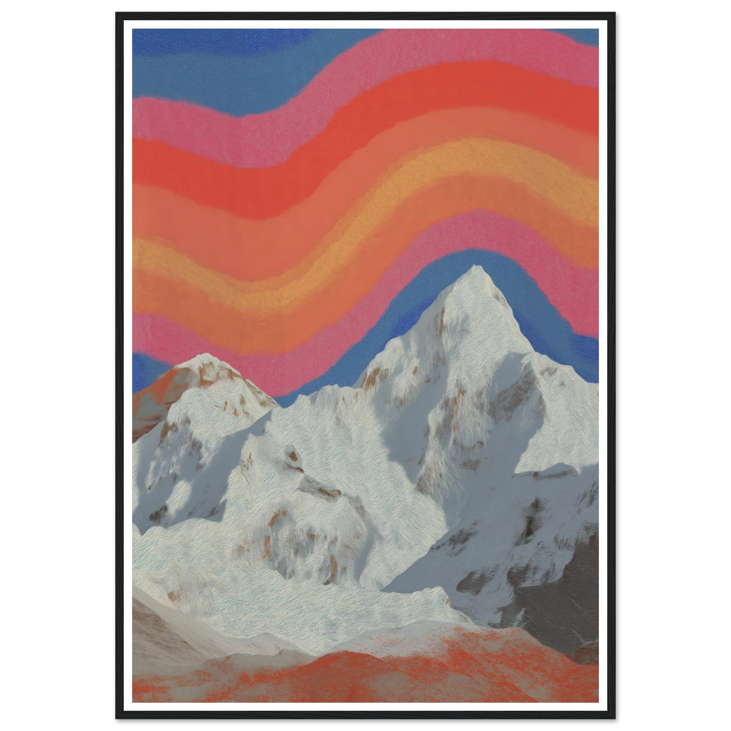 Rainbow Signal - Framed Poster - 30x40 cm / 12x16″ - Black frame