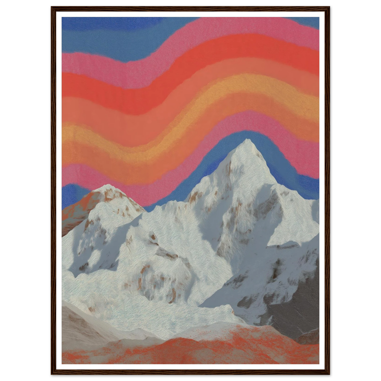 Rainbow Signal - Framed Poster - 30x40 cm / 12x16″ - Black frame