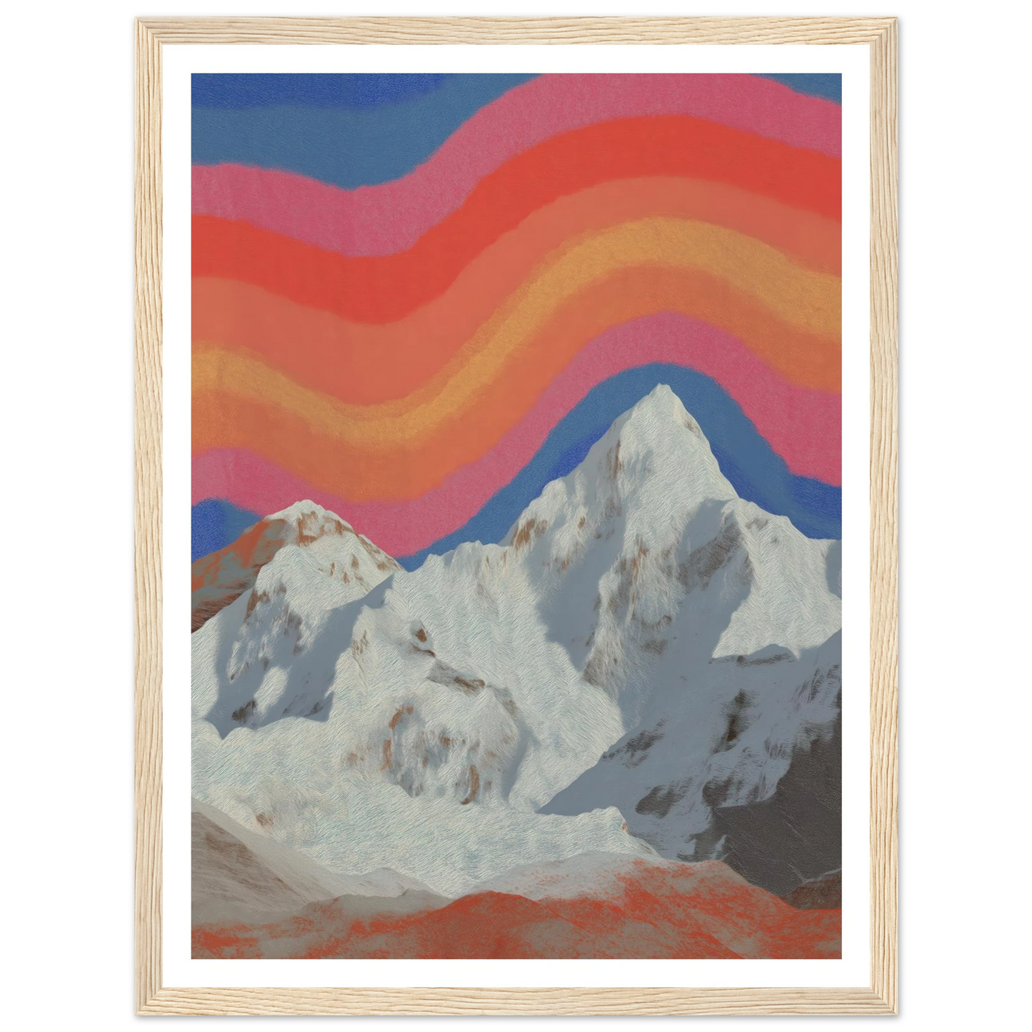 Rainbow Signal - Framed Poster - 30x40 cm / 12x16″ - Black frame