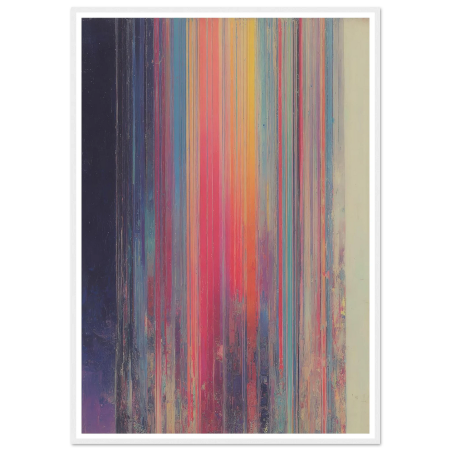 Rainbow Stripes - Framed Poster - 30x40 cm / 12x16″ - Black frame