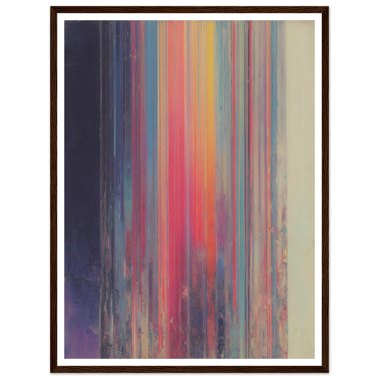 Rainbow Stripes - Framed Poster - 30x40 cm / 12x16″ - Black frame