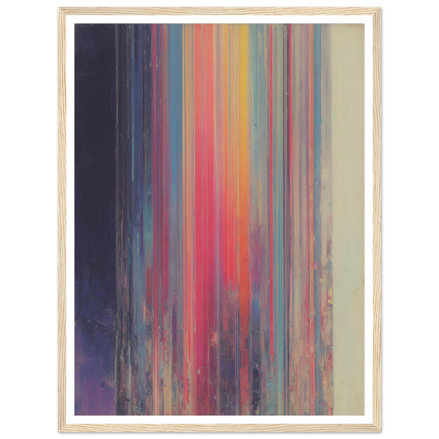 Rainbow Stripes - Framed Poster - 30x40 cm / 12x16″ - Black frame