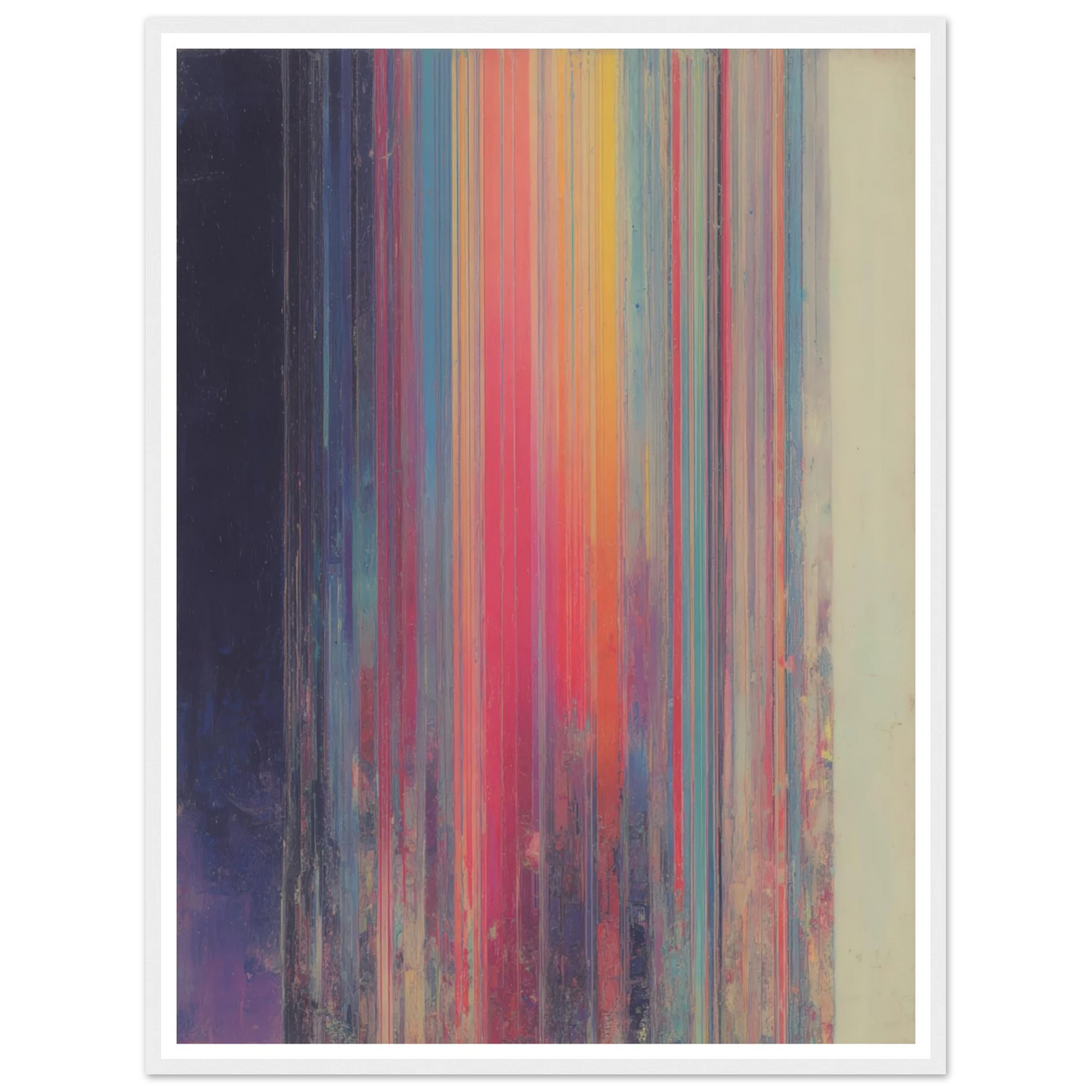 Rainbow Stripes - Framed Poster - 30x40 cm / 12x16″ - Black frame
