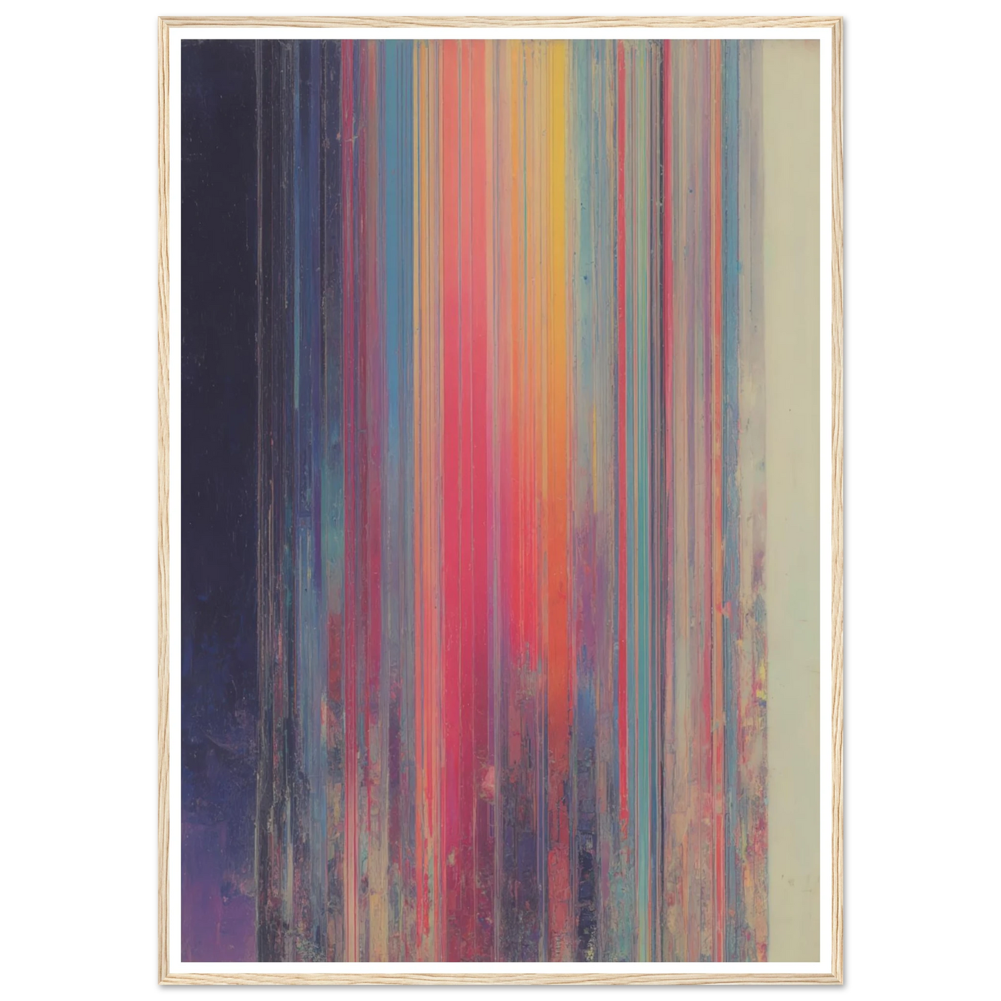 Rainbow Stripes - Framed Poster - 30x40 cm / 12x16″ - Black frame