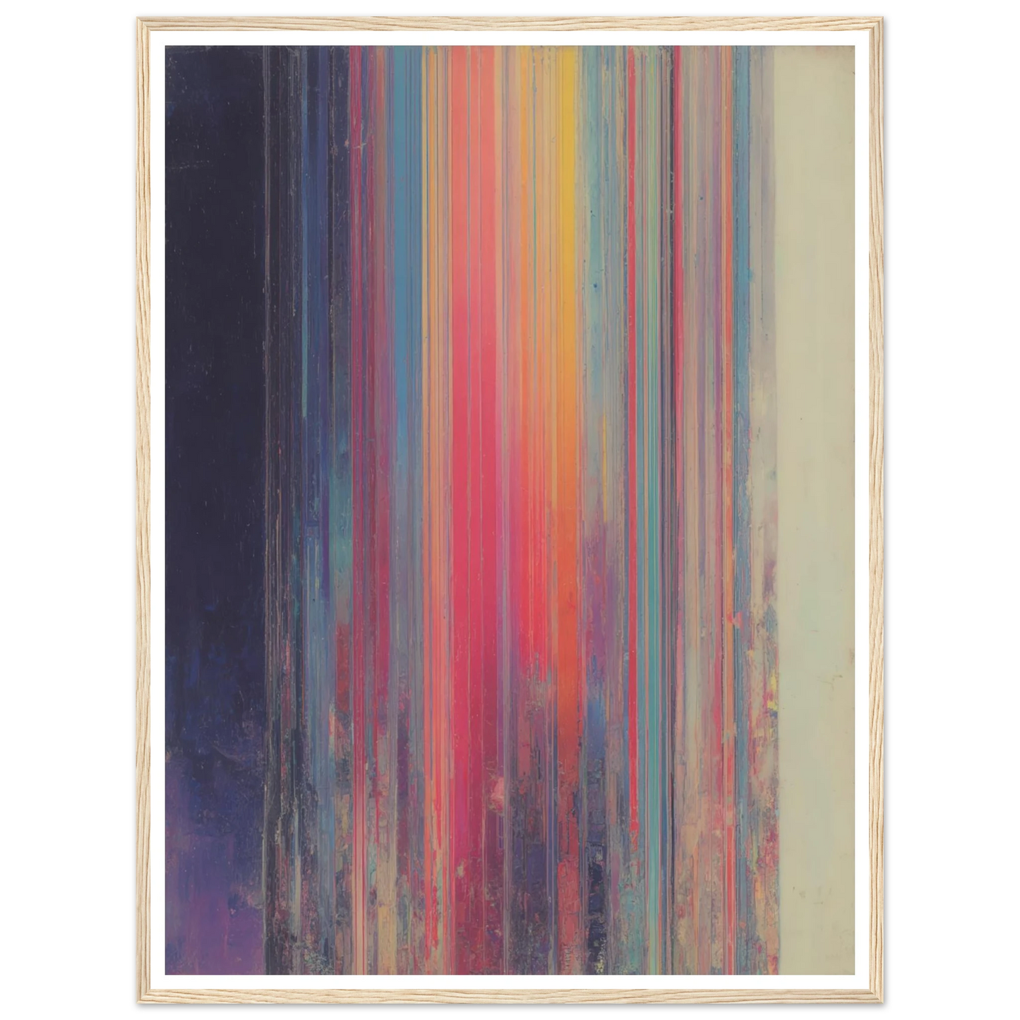 Rainbow Stripes - Framed Poster - 30x40 cm / 12x16″ - Black frame