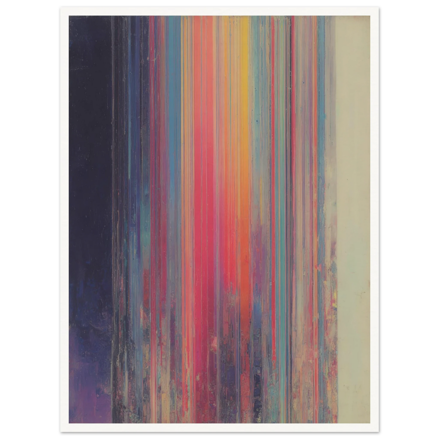 Rainbow Stripes - Framed Poster - 30x40 cm / 12x16″ - Black frame