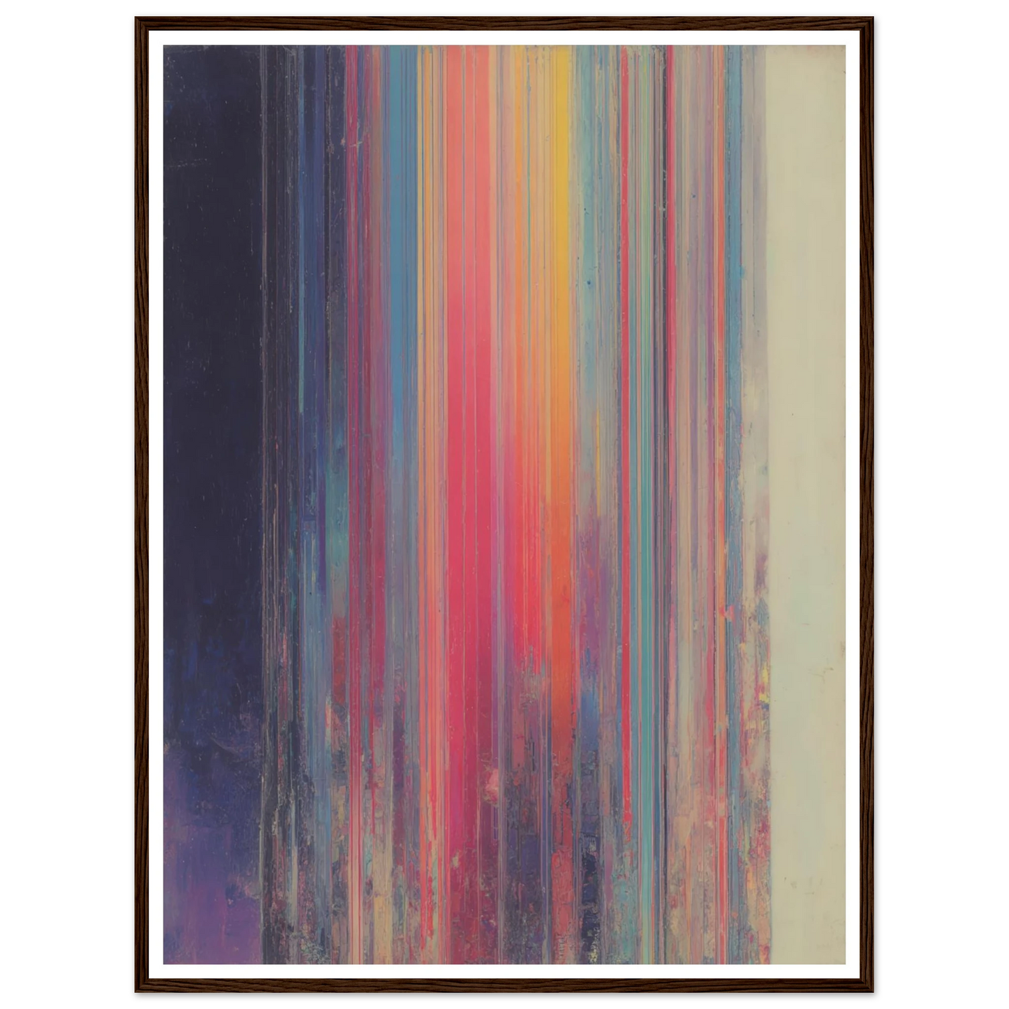 Rainbow Stripes - Framed Poster - 30x40 cm / 12x16″ - Black frame